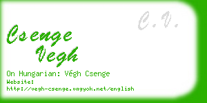 csenge vegh business card